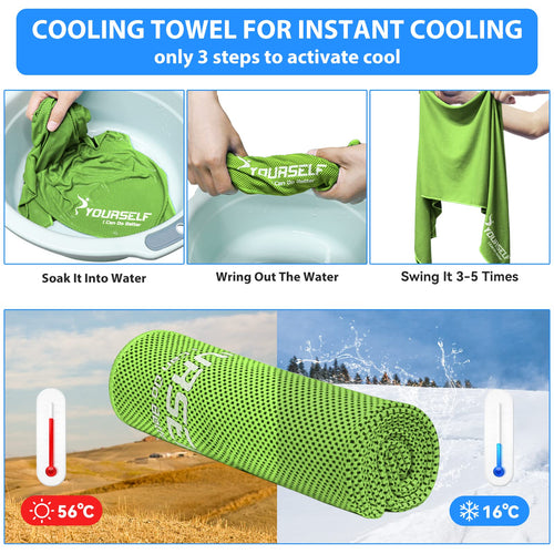 Dry cooling ice towels
